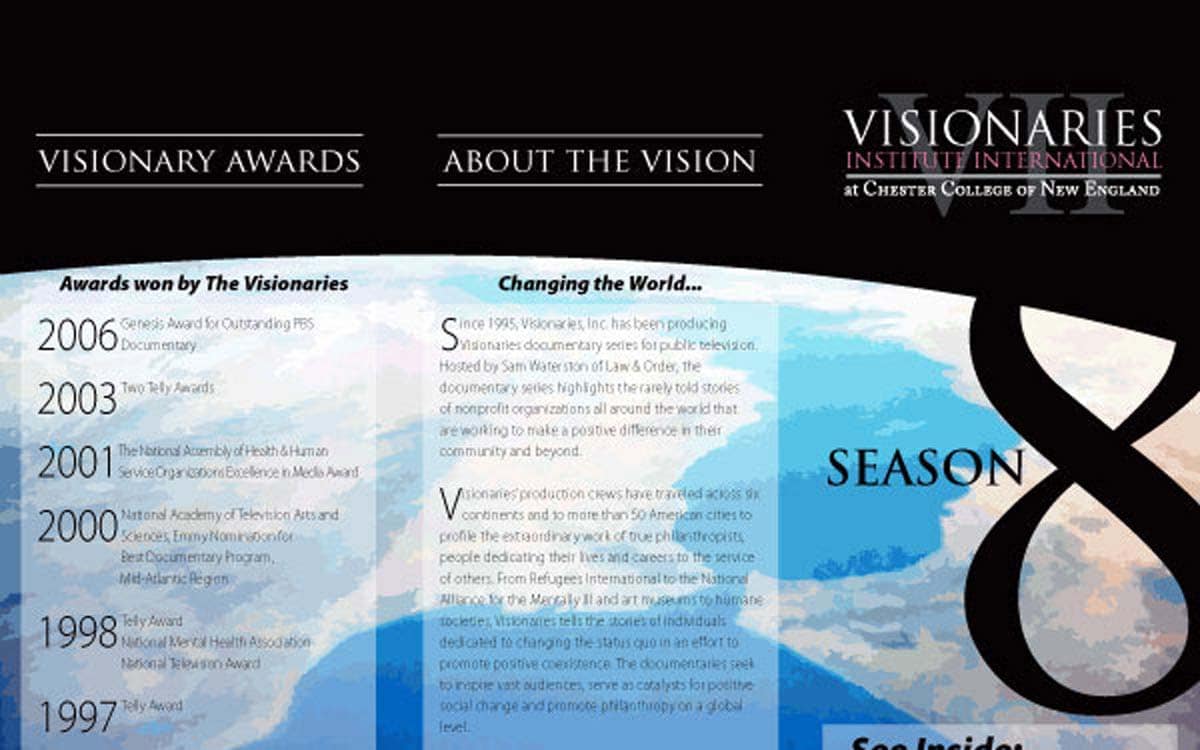 Visionaries Brochure and Poster