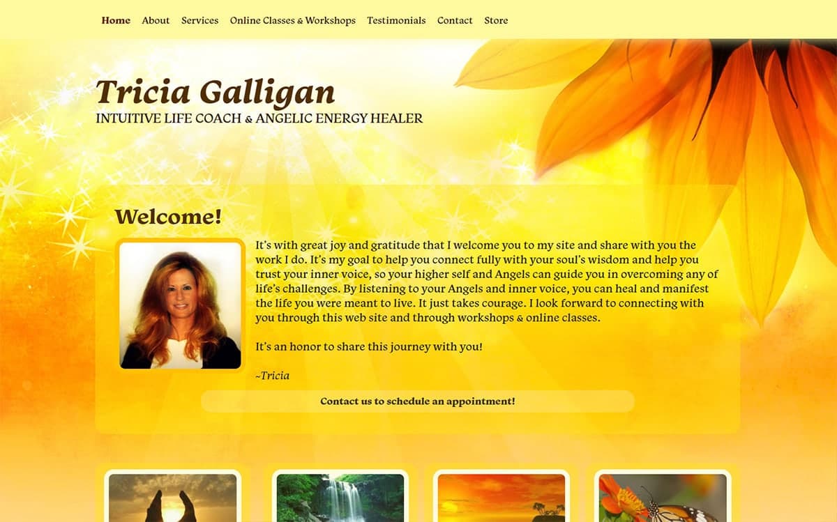 Tricia Galligan Website Redesign